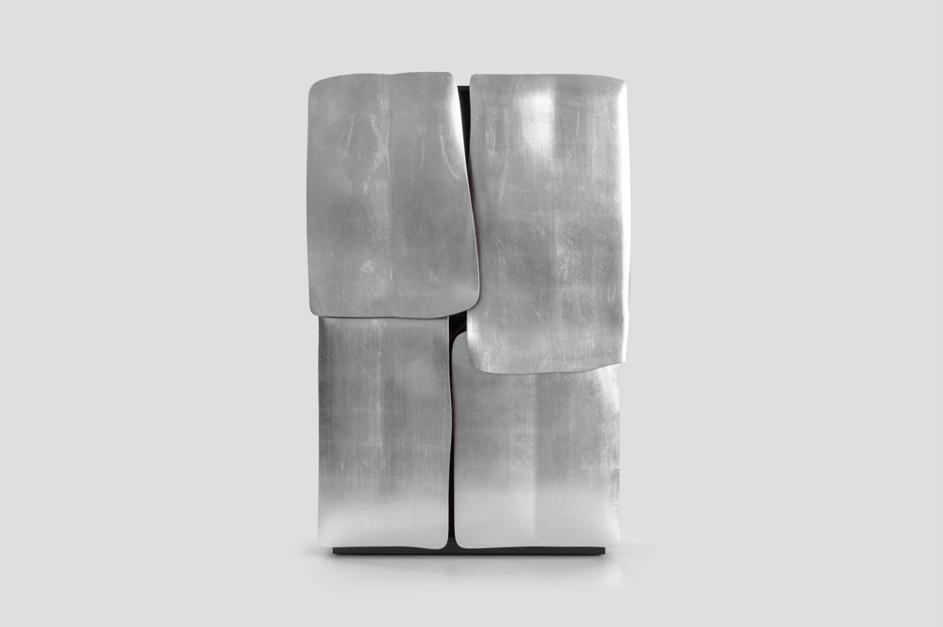 Silver Leaf Cabinet — front view