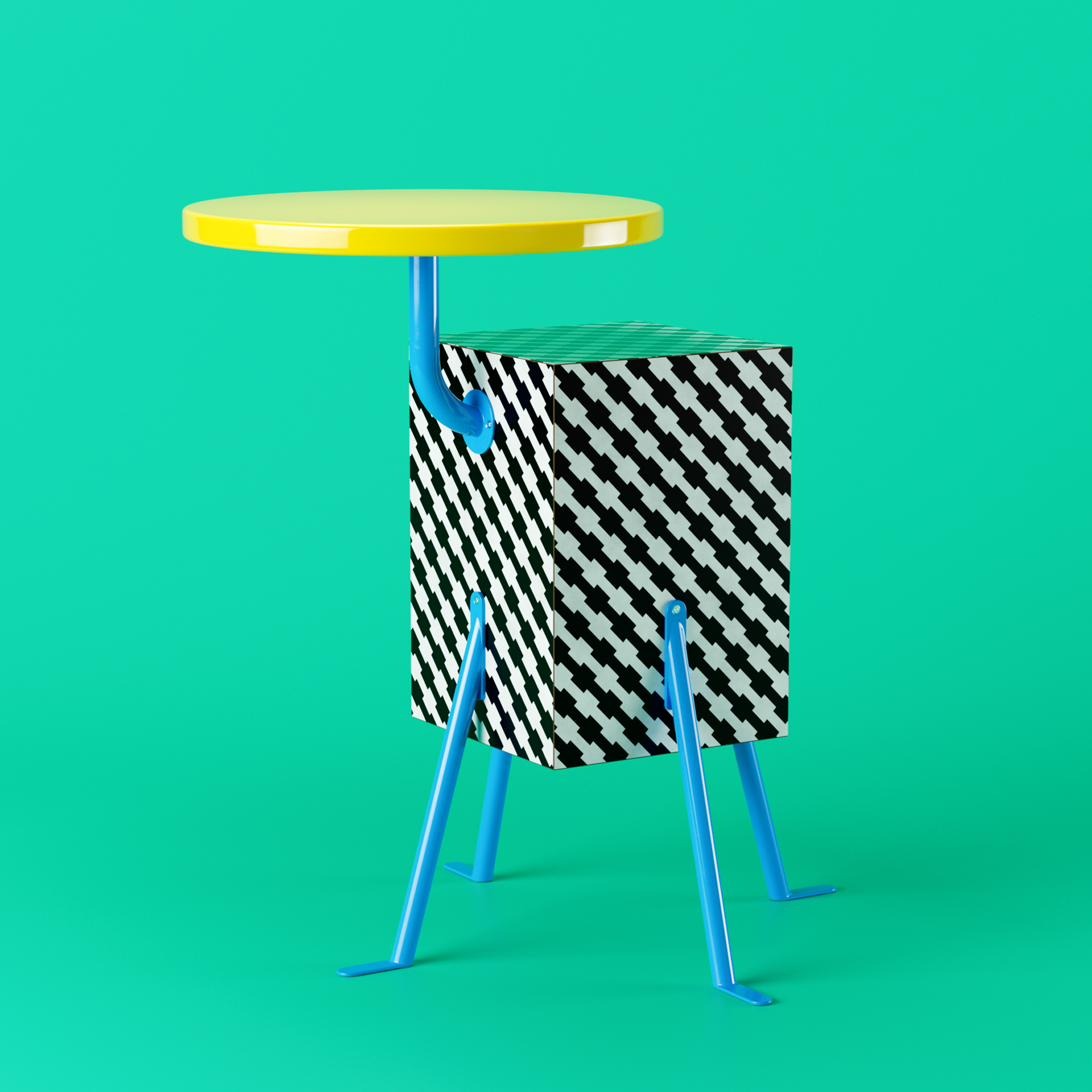 Kristall side table by Michele De Lucchi for Memphis Milano, 1981